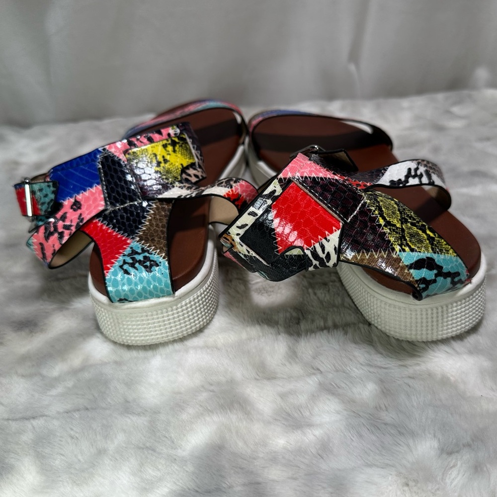 MIA Multicolor Ellen Ankle Strap Sandal 9.5 - Picture 6 of 7